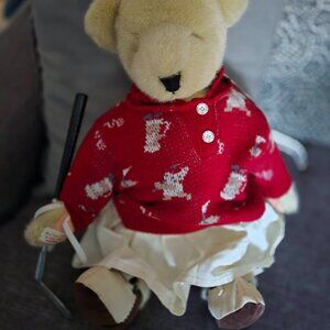 North American Bear Co Alice Vanderbear With Club Puttering Around golf